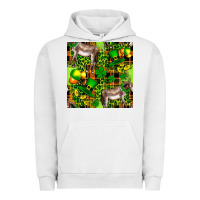 Pigment Lunar Rock St. Patrick's Donkey With Leprechaun Urban Hoodie - FaDigitalArtStudio