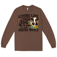Chestnut living life somewhere between jesus take the wheel Long Sleeve Tee - MaliasSmallBusiness