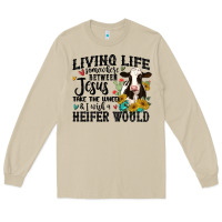 Mushroom living life somewhere between jesus take the wheel Long Sleeve Tee - MaliasSmallBusiness