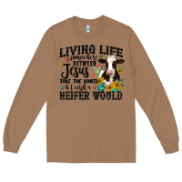 Toasted Coconut living life somewhere between jesus take the wheel Long Sleeve Tee - MaliasSmallBusiness