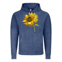 Vintage Denim sunflower Vintage Hoodie - LillyAllenDesigns