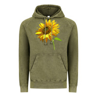 Vintage Olive sunflower Vintage Hoodie - LillyAllenDesigns
