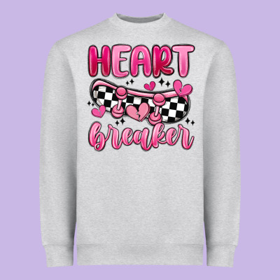 Heart Breaker Heavyweight Sweatshirt Designed By Maliassmallbusiness