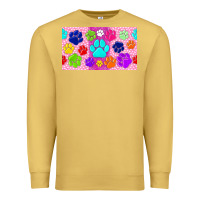 Antique Gold paw print Premium Sweatshirt - TumblerDesignByShophia