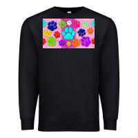 Black paw print Premium Sweatshirt - TumblerDesignByShophia