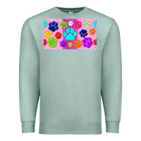 Seafoam paw print Premium Sweatshirt - TumblerDesignByShophia