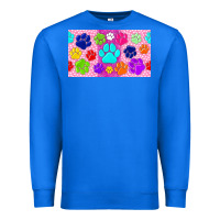 True Royal paw print Premium Sweatshirt - TumblerDesignByShophia