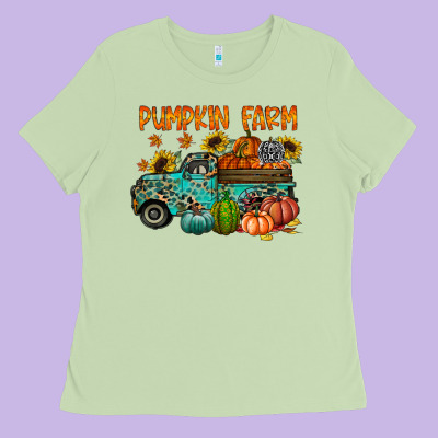 Pumpkin Farm Ladies Tee Designed By Racoondesign