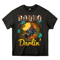 Asphalt western rodeo darlin' sunset sunflowers weapon Heavy Core Tee - BarkalooDesign
