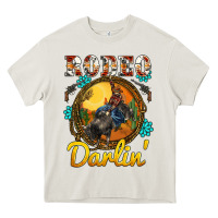 Cream western rodeo darlin' sunset sunflowers weapon Heavy Core Tee - BarkalooDesign
