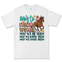White heres to strong women Premium Tee - Artiststas