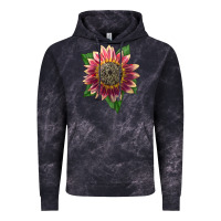 Cloud Black crimson blaze sunflower Vintage Hoodie - LillyAllenDesigns