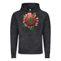 Vintage Black crimson blaze sunflower Vintage Hoodie - LillyAllenDesigns