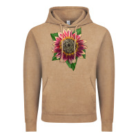Vintage Coffee crimson blaze sunflower Vintage Hoodie - LillyAllenDesigns