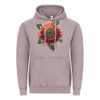 Vintage Zinc crimson blaze sunflower Vintage Hoodie - LillyAllenDesigns