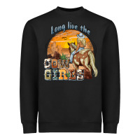 Black long live the cowgirls Heavyweight Sweatshirt - NancyCooperArtShop