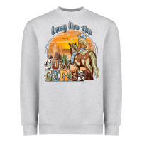 Heather Grey long live the cowgirls Heavyweight Sweatshirt - NancyCooperArtShop