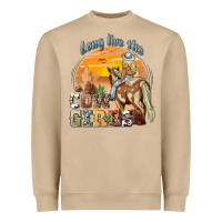 Mushroom long live the cowgirls Heavyweight Sweatshirt - NancyCooperArtShop