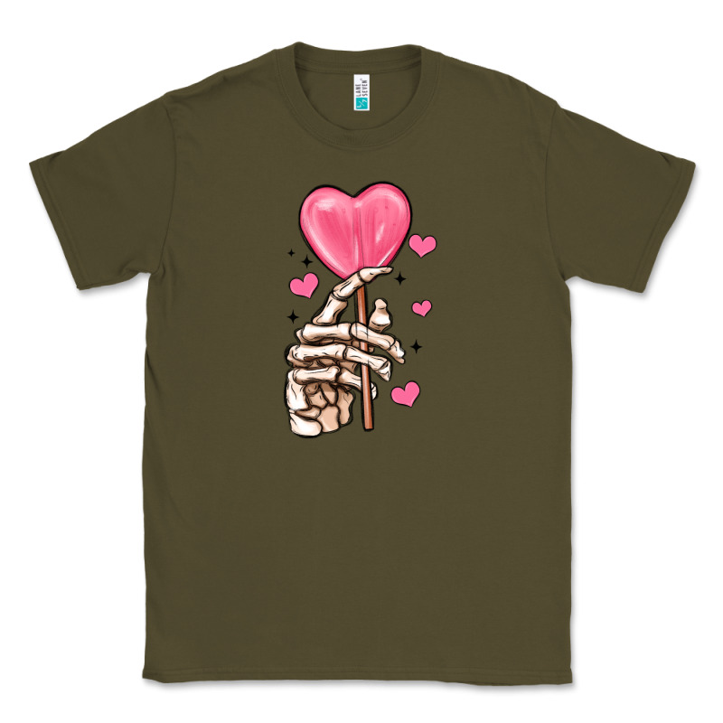 Skeleton Hand With Sugar Valentines Day Classic Tee by MaliasSmallBusiness | Teevron