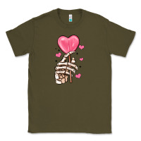 Army Green skeleton hand with sugar valentines day Classic Tee - MaliasSmallBusiness
