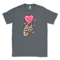 Charcoal Heather skeleton hand with sugar valentines day Classic Tee - MaliasSmallBusiness