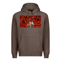 Coffee wizard boy and owl Premium Hoodie - TumblerDesignByShophia