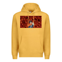 Mustard wizard boy and owl Premium Hoodie - TumblerDesignByShophia