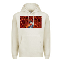 Oatmeal Heather wizard boy and owl Premium Hoodie - TumblerDesignByShophia