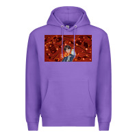 Purple wizard boy and owl Premium Hoodie - TumblerDesignByShophia