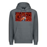 Rock wizard boy and owl Premium Hoodie - TumblerDesignByShophia