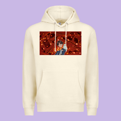 Wizard Boy And Owl Premium Hoodie Designed By Tumblerdesignbyshophia