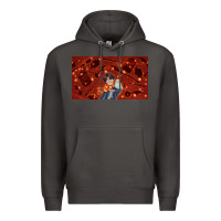 Smoke wizard boy and owl Premium Hoodie - TumblerDesignByShophia
