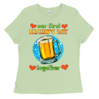 Matcha our first father's day together and beer Ladies Tee - HRA Design Shop