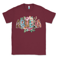 Burgundy abuela flowers Classic Tee - RacoonDesign