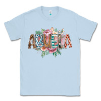 Dusty Blue abuela flowers Classic Tee - RacoonDesign