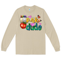 Mushroom pre k school pencil dude Long Sleeve Tee - NancyCooperArtShop