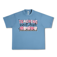 Pebble Blue teaching sweetheart Urban Heavy Tee - MaliasSmallBusiness