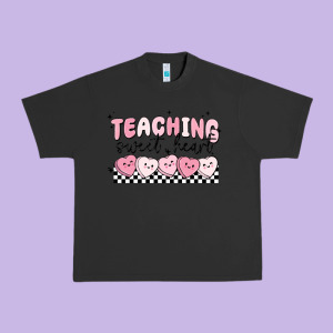 Teaching Sweetheart Urban Heavy Tee Designed By Maliassmallbusiness