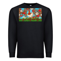 Black cute chicken Premium Sweatshirt - TumblerDesignByShophia