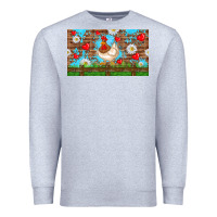 Heather Grey cute chicken Premium Sweatshirt - TumblerDesignByShophia