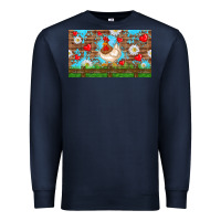 Navy cute chicken Premium Sweatshirt - TumblerDesignByShophia