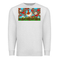 Oatmeal Heather cute chicken Premium Sweatshirt - TumblerDesignByShophia
