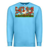 Ocean Blue cute chicken Premium Sweatshirt - TumblerDesignByShophia