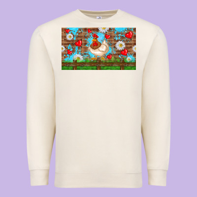 Cute Chicken Premium Sweatshirt Designed By Tumblerdesignbyshophia