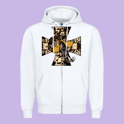 Bronc Rider Zipper Hoodie Designed By Bettercallsaul