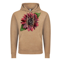 Vintage Coffee chocolate sunflower Vintage Hoodie - LillyAllenDesigns