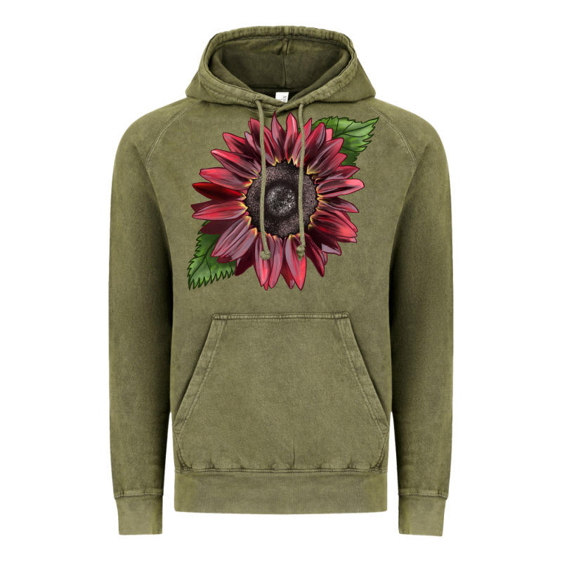 Chocolate Sunflower Vintage Hoodie by LillyAllenDesigns | Teevron