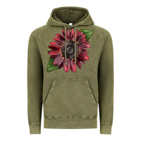 Vintage Olive chocolate sunflower Vintage Hoodie - LillyAllenDesigns