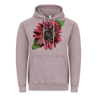 Vintage Zinc chocolate sunflower Vintage Hoodie - LillyAllenDesigns
