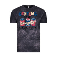 Cloud Black getting star spangled hammered Vintage Tee - MaliasSmallBusiness